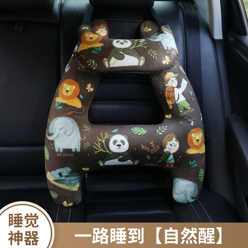 儿童汽车抱枕靠枕睡枕防勒脖枕头
