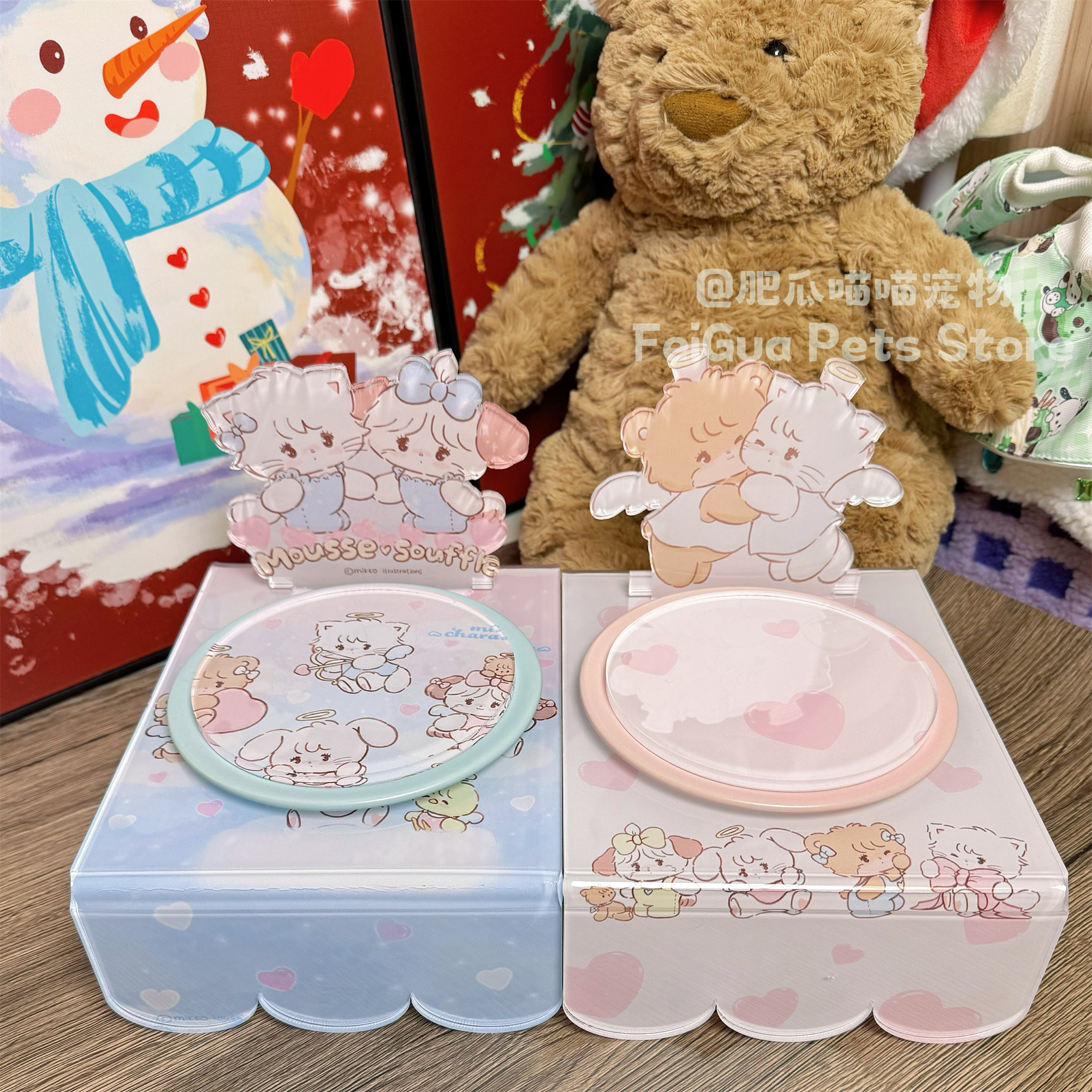 网红宠物猫增高碗架护颈防打翻餐桌狗碗猫食盆可放陶瓷碗bd酷彩