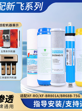 新飞净水器滤芯XF-ROBR801A/BR68B反渗透系列通用五级加热一体机