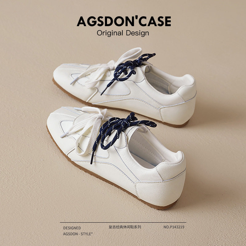 严选奥古狮登正品德训鞋女2025新款秋冬阿甘运动平底加绒休闲小白,女鞋,时尚休闲鞋,淘宝优惠券,粉丝福利购,淘宝优惠卷