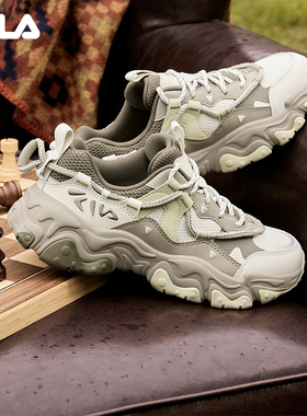 FILA 斐乐官方女鞋FLUID 5复古运动鞋2025秋季猫爪鞋5休闲鞋