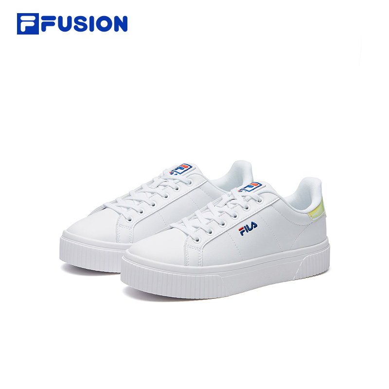 FILA FUSION斐乐官方 女子板鞋 2025夏季款运动时尚休闲小白鞋女