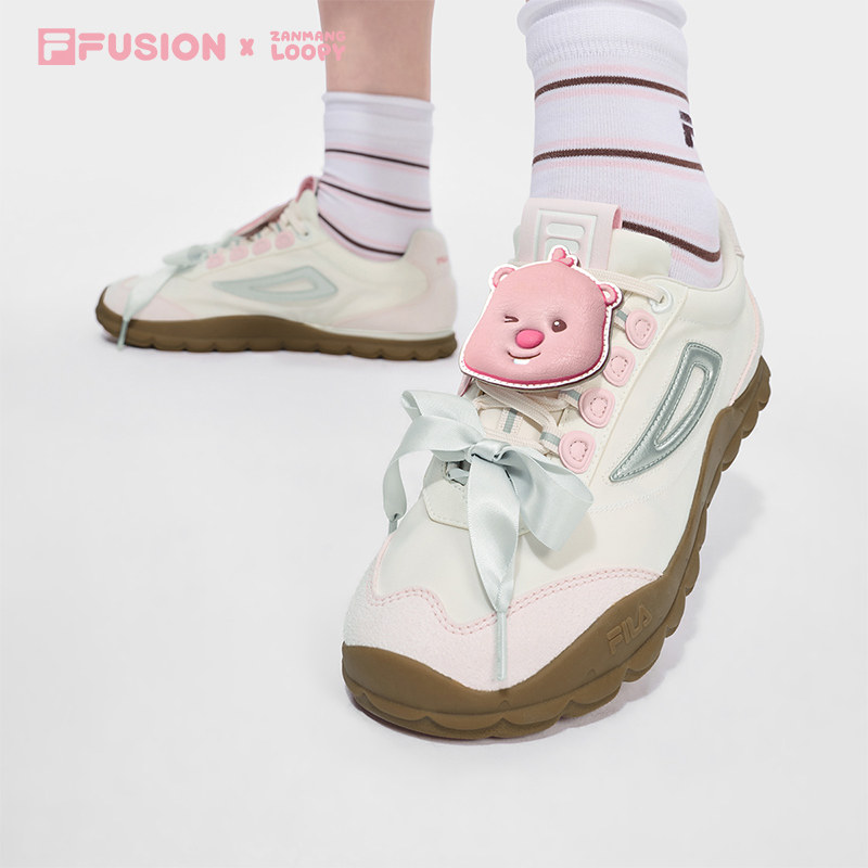 FILA FUSION x ZANMANG LOOPY 联名 BOBO BLING斐乐薄底板鞋女鞋