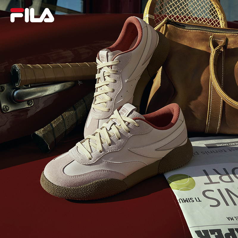 FILA 斐乐官方女复古板鞋2025春新款时尚休闲企鹅鞋德训鞋T头鞋