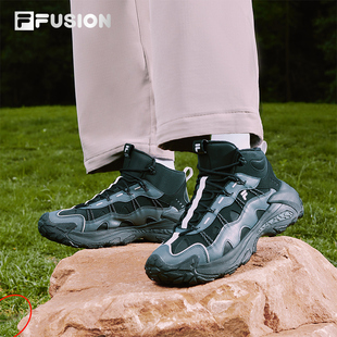 FUSION斐乐潮牌山脉鞋 保暖登山鞋 2高帮加绒男鞋 新款 2025冬季 FILA