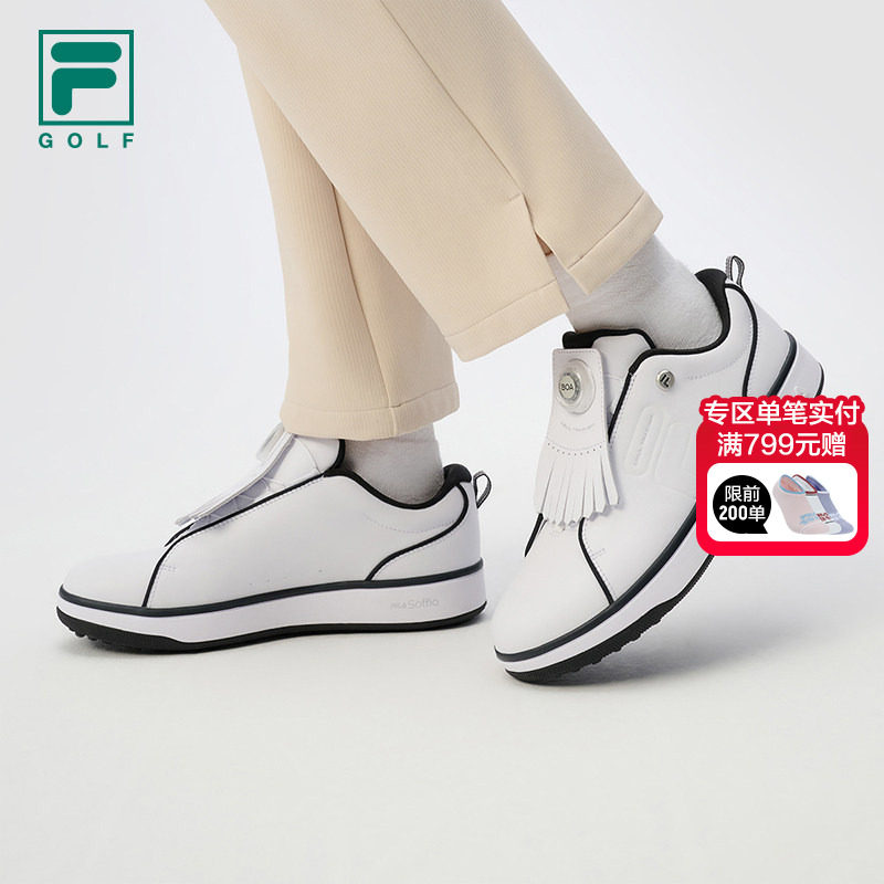 FILA 斐乐官方女鞋GF 1911 Trainer软钉高球鞋2024冬季新款综训鞋