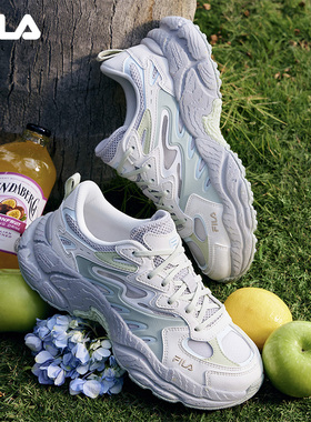 FILA 斐乐官方女鞋FERN摩登运动鞋2025秋蕨草鞋时尚休闲鞋老爹鞋