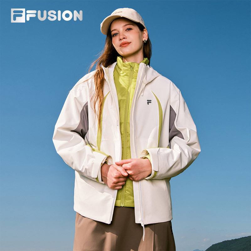 FILA FUSION斐乐潮牌女士棉服两件套2026春新款休闲宽松保暖外套