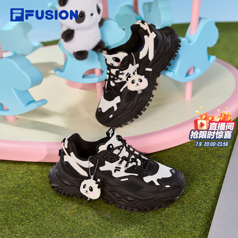 硬糖丨FILA FUSION斐乐女鞋新款厚底老爹鞋休闲鞋猫爪挂件运动鞋