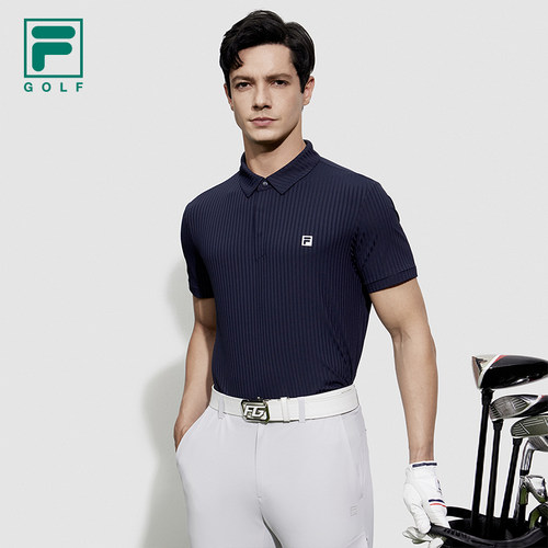 FILA斐乐针织短袖POLO衫