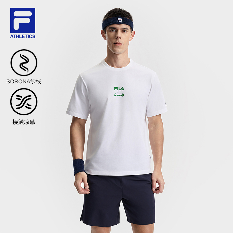 FILA斐乐男子针织短袖衫