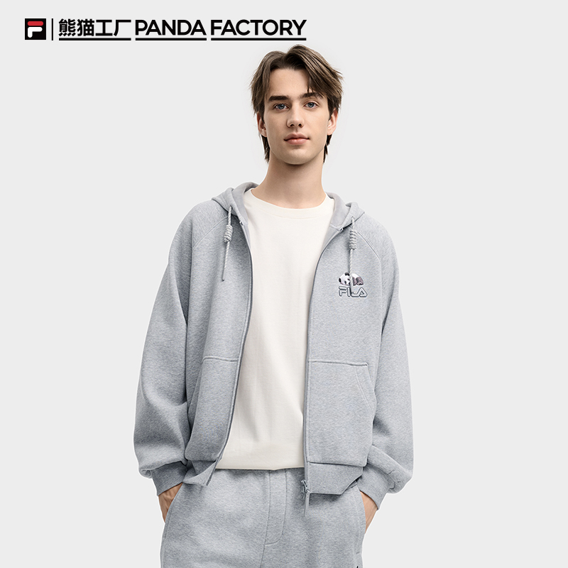 FILA斐乐针织连帽外套
