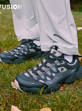 FILA FUSION斐乐潮牌PINECONE机能潮鞋男2025冬新款松果鞋休闲鞋