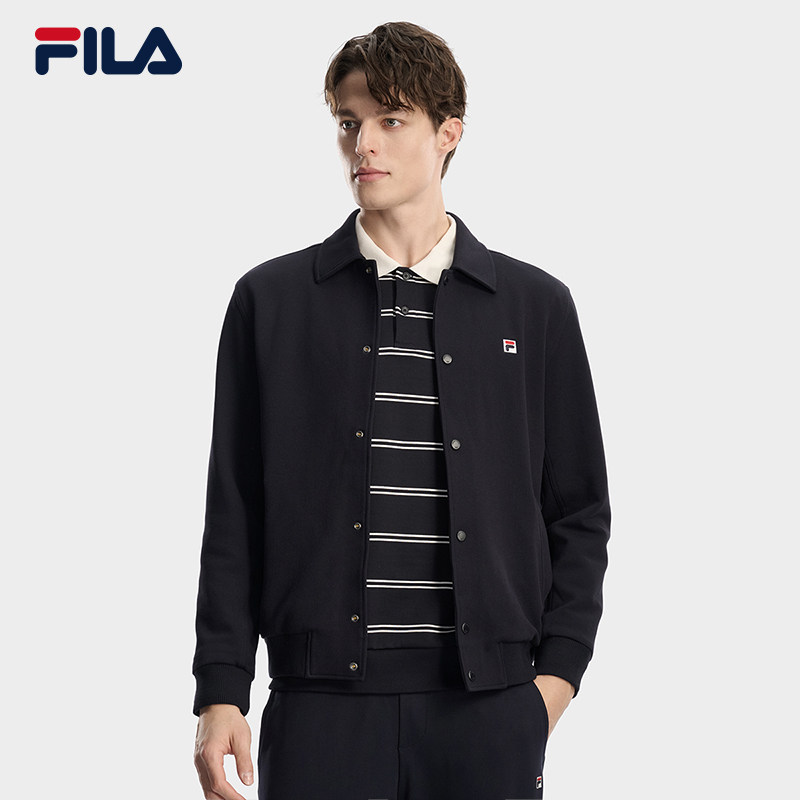 FILA斐乐男士针织长袖外套