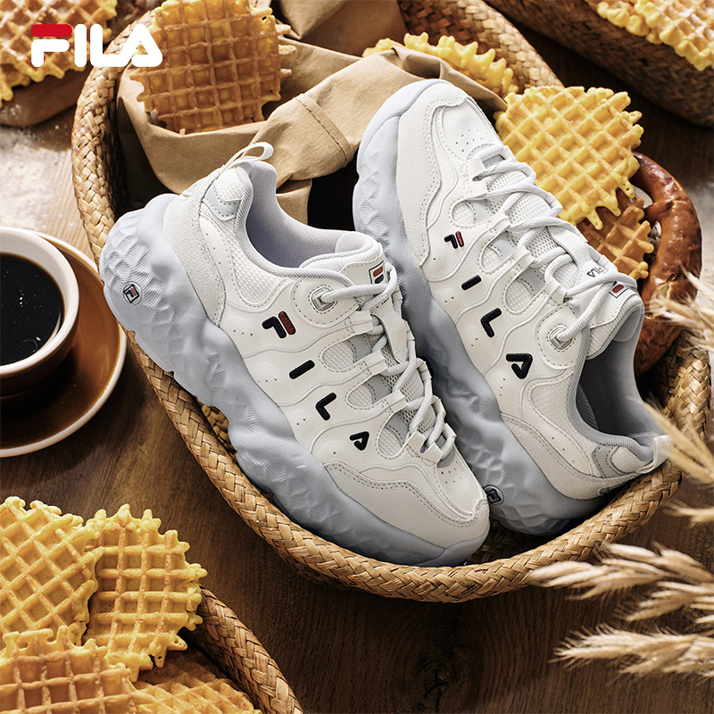 FILA 斐乐官方女鞋MUFFIN摩登运动鞋2025冬新款松饼鞋时尚休闲鞋