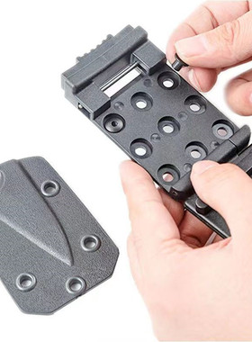 户外刀具K鞘快拨升级版便携腰夹背夹拨动解锁EDC刀鞘螺丝孔位夹具