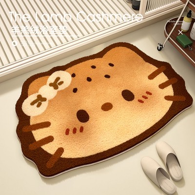 可爱kity浴室仿羊绒脚垫卫生