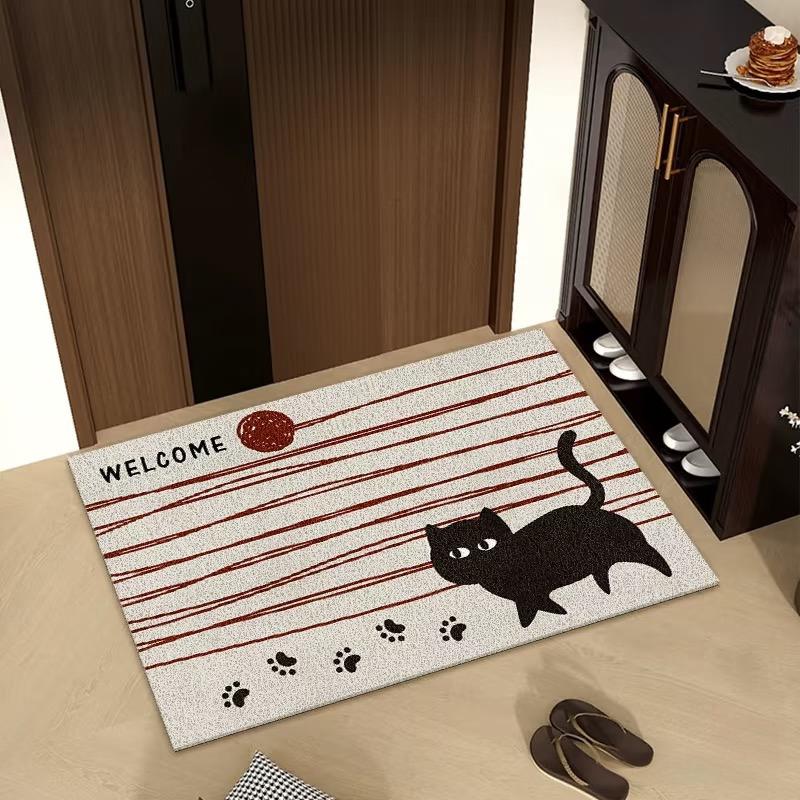 可裁剪小猫毛线入户门丝圈