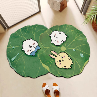 chiikawa吉伊卡哇浴室吸水地垫硅藻泥卫生间速干垫乌萨奇防滑地垫