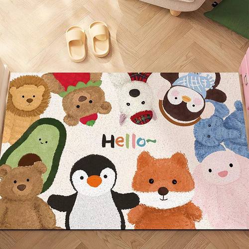 入户门地垫系玩偶丝圈除尘