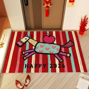 马年过年创意入户门装扮地垫店铺办公室大门喜庆氛围布置新年装饰
