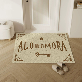 美式 复古入户门地垫大门口玄关耐磨地毯耐脏进门丝圈脚垫可裁剪