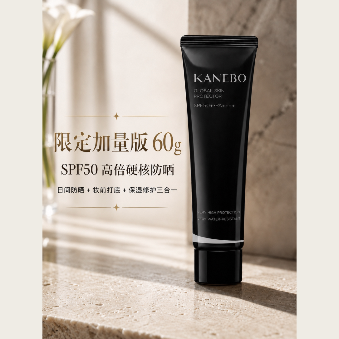 kanebo佳丽宝隔离黑管防晒霜防晒美容液SPF50 60g