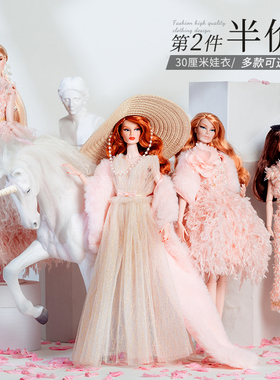 仙仙公主30cm厘米娃衣FR超模爸比小布娃娃衣服原创换装公主裙玩具