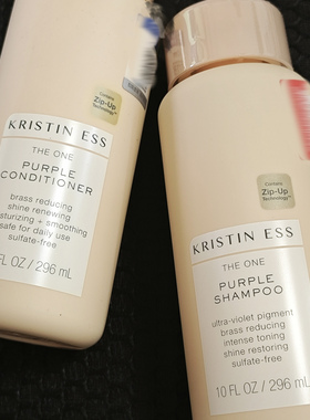 美国Kristin Ess洗发水/护发素296ml秀发锁色防褪色固色