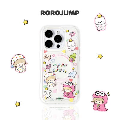 肉肉酱给我怪兽饼干适用iPhone16promax磁吸手机壳苹果15pro新款14磨砂13二合一华为mate60保护套可爱女防摔