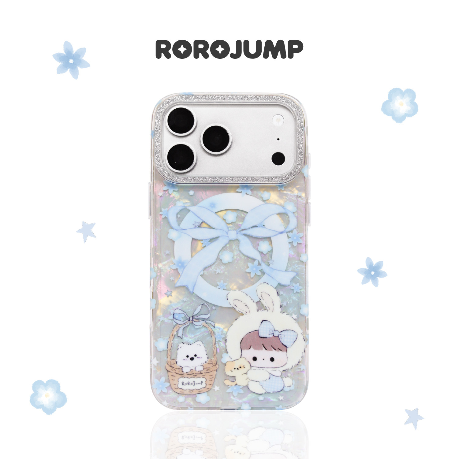 肉肉酱星星繁花手机壳原创新款苹果17promax保护壳新款16pro可爱防摔保护套卡通15pro便携挂绳通勤百搭,3C数码配件,手机保护套/壳,淘宝优惠券,粉丝福利购,淘宝优惠卷
