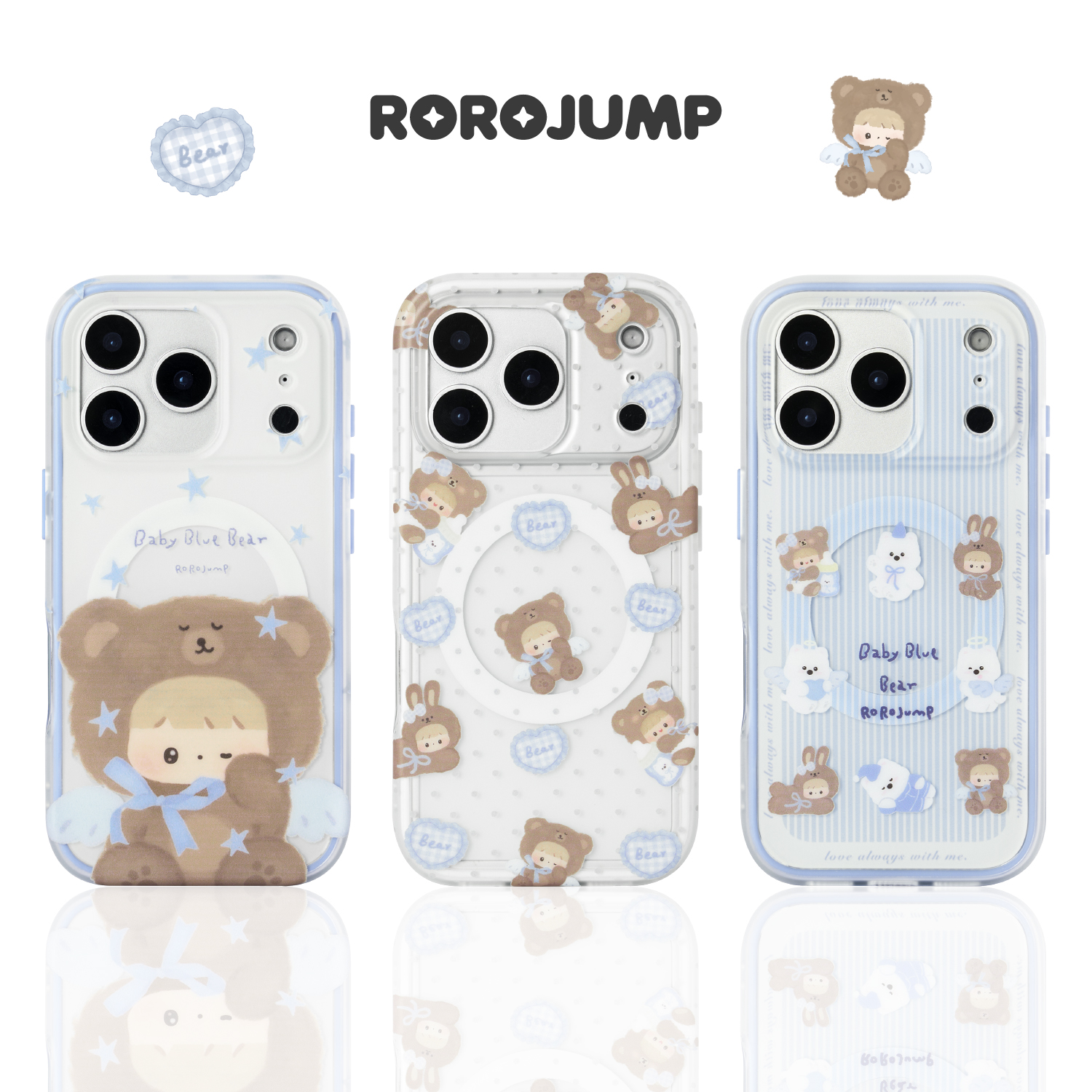 肉肉酱治愈小熊适用iPhone17promax磁吸手机壳苹果16pro磨砂二合一原创新款15减震防摔华为mate70卡通保护套
