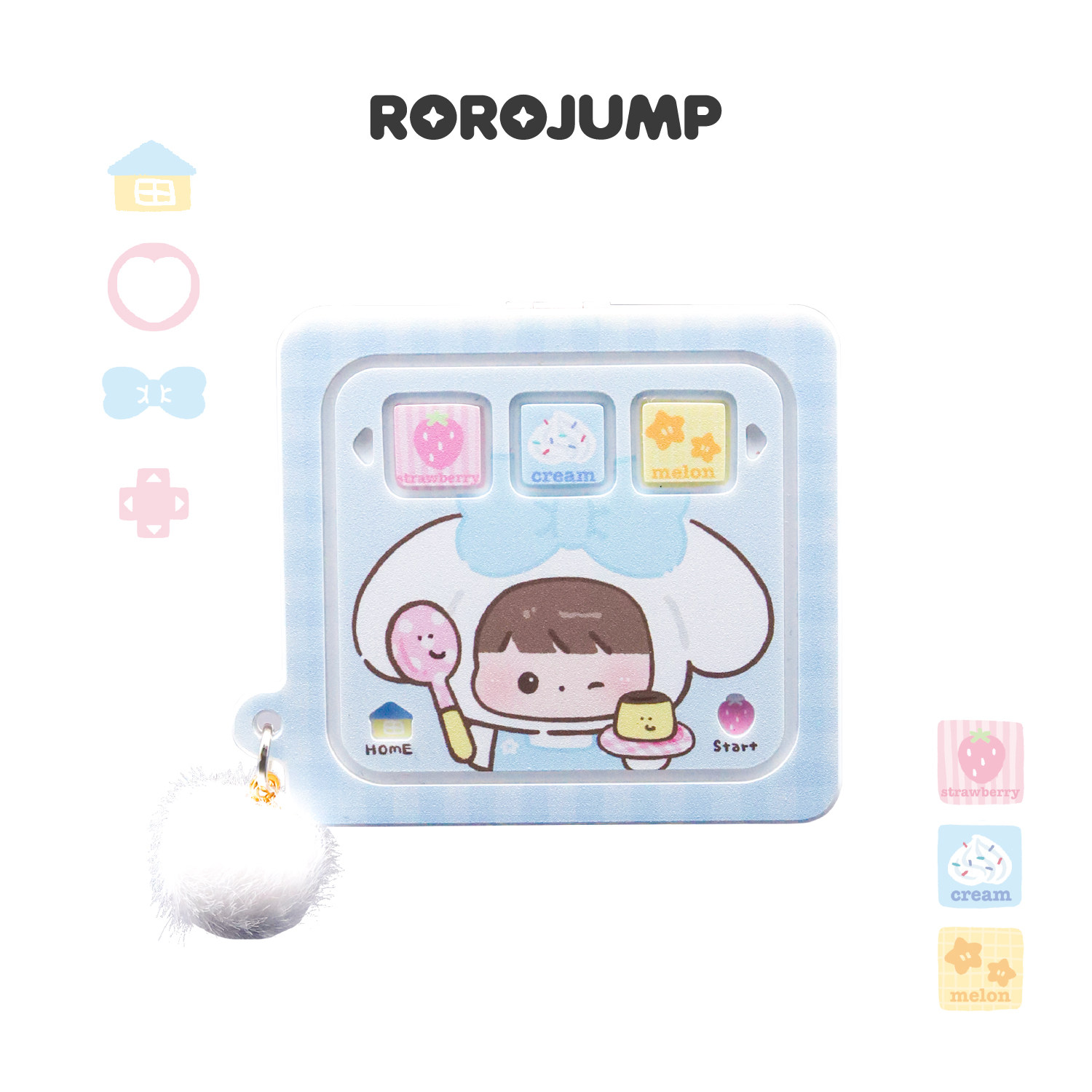 肉肉酱胡闹厨房手机磁吸支架原创设计新款雕刻仿木质可翻盖镜子支撑架