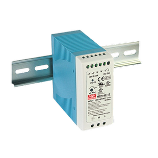 台湾明纬MDR-40-5V12V24V48V导轨稳压直流开关电源模块220VAC转DC