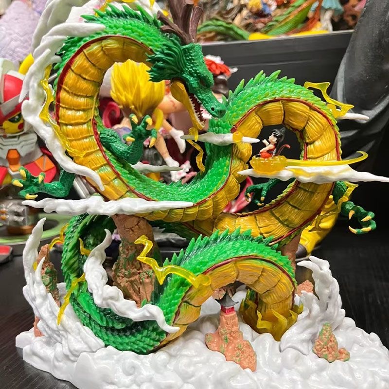 七龙珠GK YOYO神龙与小悟空许愿龙雕像周边动漫摆件模型手办礼物