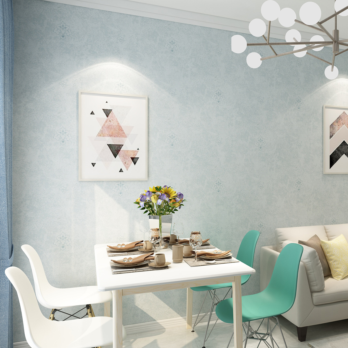 高档轻奢无缝墙布灰色客厅卧室壁纸现代简约背景墙纸家用全屋壁布