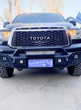 适用07-13年坦途tundra前杠竞技前保险杠苔原可按绞盘护杠防撞杠
