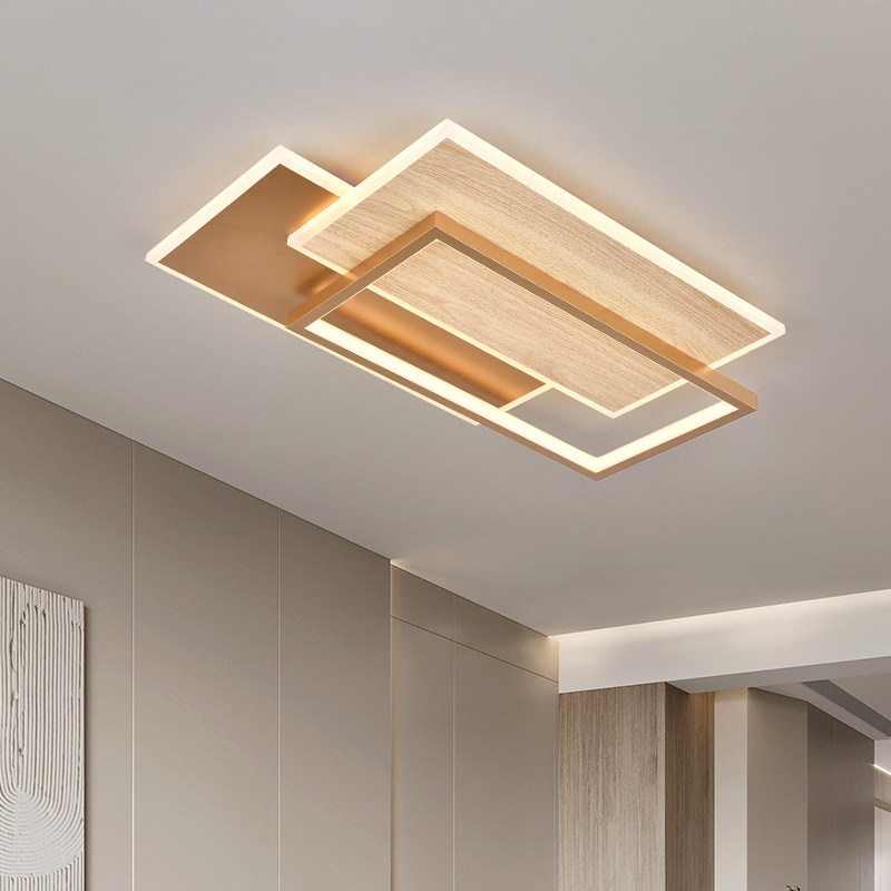 北欧客厅灯现代简约新款创意方形大气家用led卧室大厅吸顶灯主灯