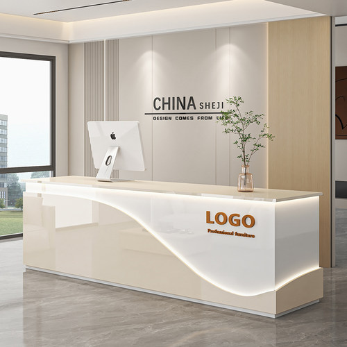 收银柜台烤漆前台服装店奶茶店便利店美容院小吧台公司前台接待台