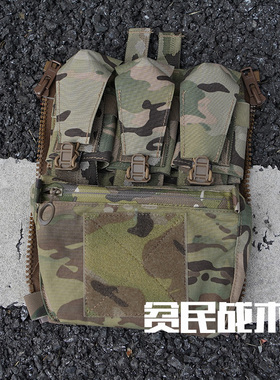 FCPCV5法老FERRO战术背心三闪一横国产面料背板包MOLLE拉链