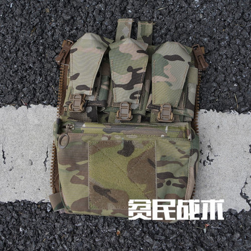 贫民战术推荐 FCPCV5 复刻法老三闪一横国产面料背板包MOLLE拉链