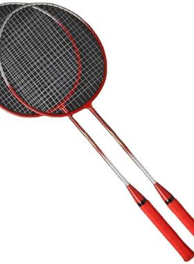Set of 2 badminton rackets羽毛球拍2只装 成人合金分体娱乐练习