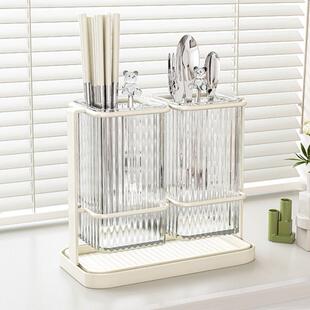 Spoon Fork Chopstick Storage Holder Box Kitchen Drain Rack