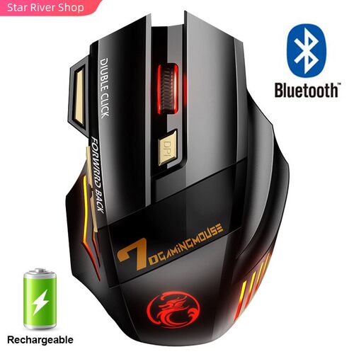 Rechargeable Wireless Mouse Bluetooth Gamer Gaming Mouse Com