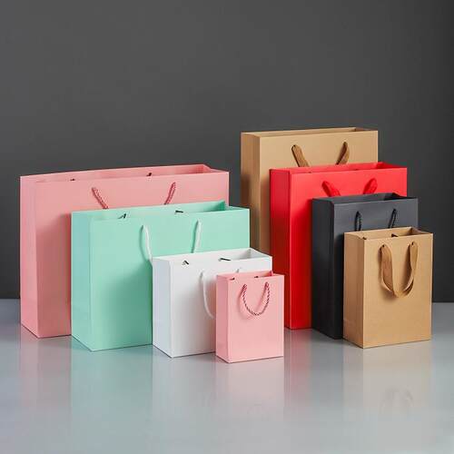 Brown paper bag bag custom gift bags custom printed logo