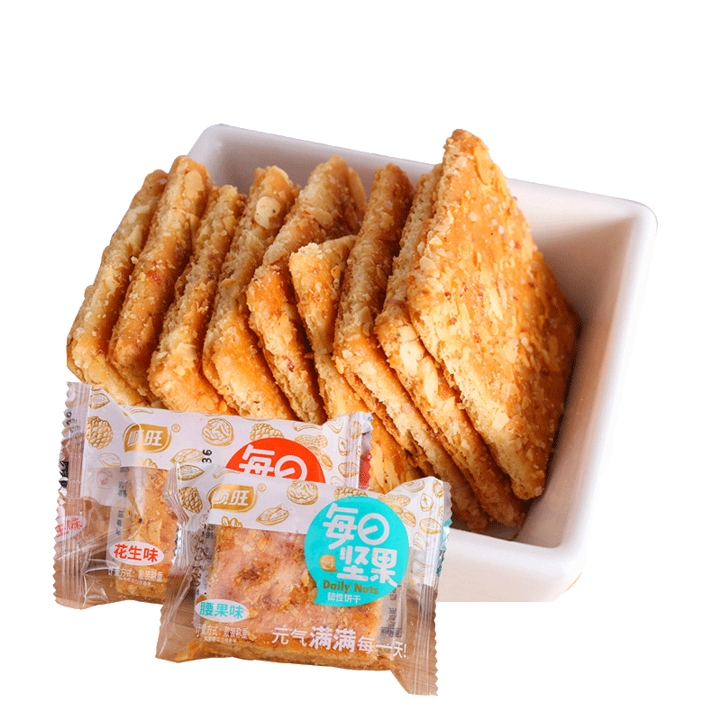 顺旺饼干花生味香甜酥脆散装零食