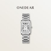 ONEDEAR女士手表蓝宝石时尚 官方正品 潮流罗马刻度腕表小方表