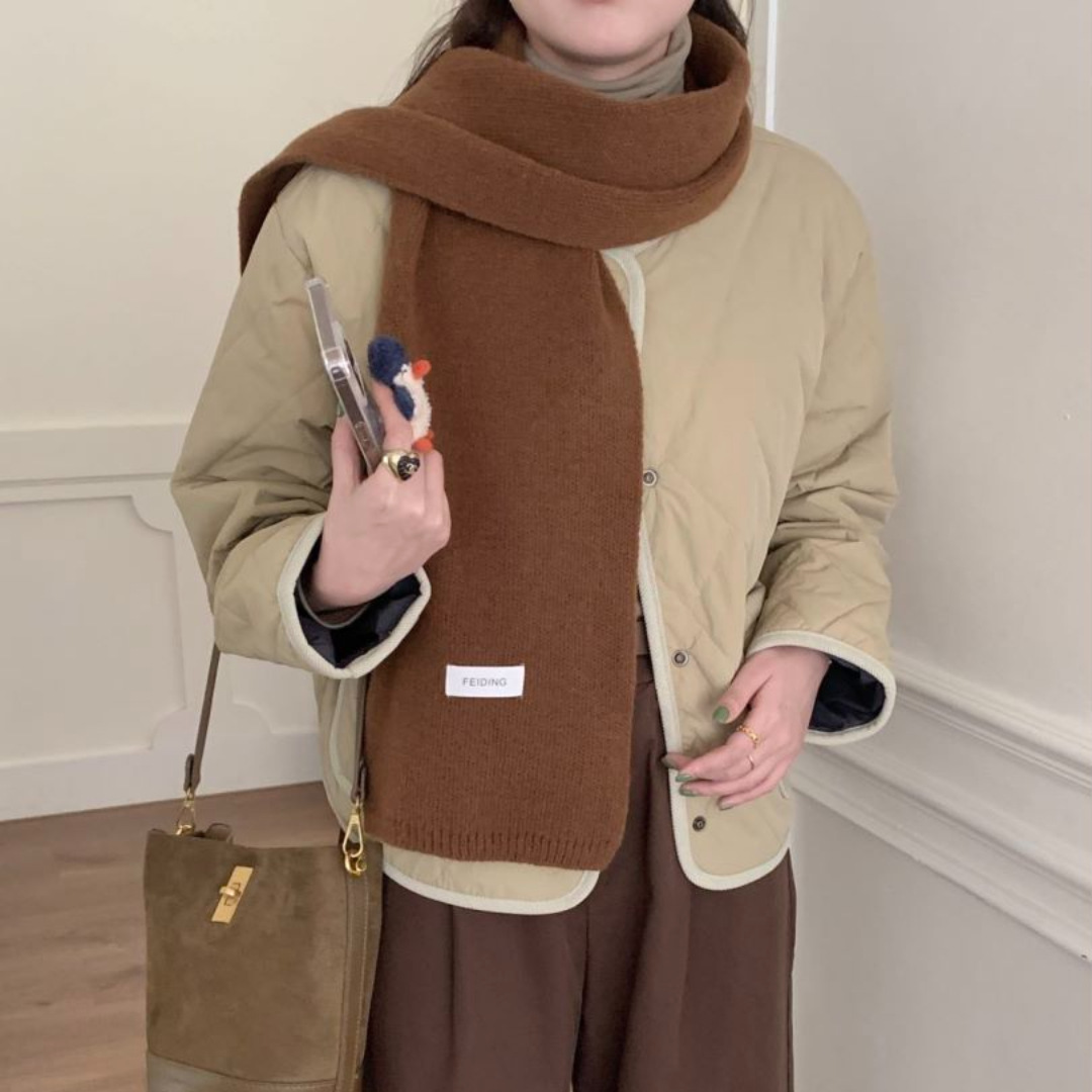 秋冬季女款围巾纯色软糯百