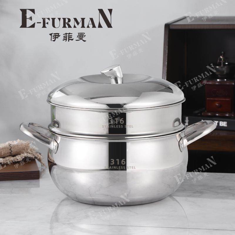 [伯爵款] 316L不锈钢加厚双层蒸锅蒸米饭炖汤煮粥汤锅灶具通用,厨房/烹饪用具,蒸锅/蒸桶,淘宝优惠券,粉丝福利购,淘宝优惠卷