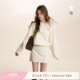 Kroche 针织A字短款 法式 斜肩蝙蝠长袖 收腰连衣裙 慵懒 范诗然同款